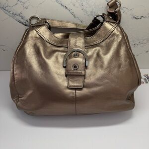 Coach Metallic Hobo Shoulder Bag